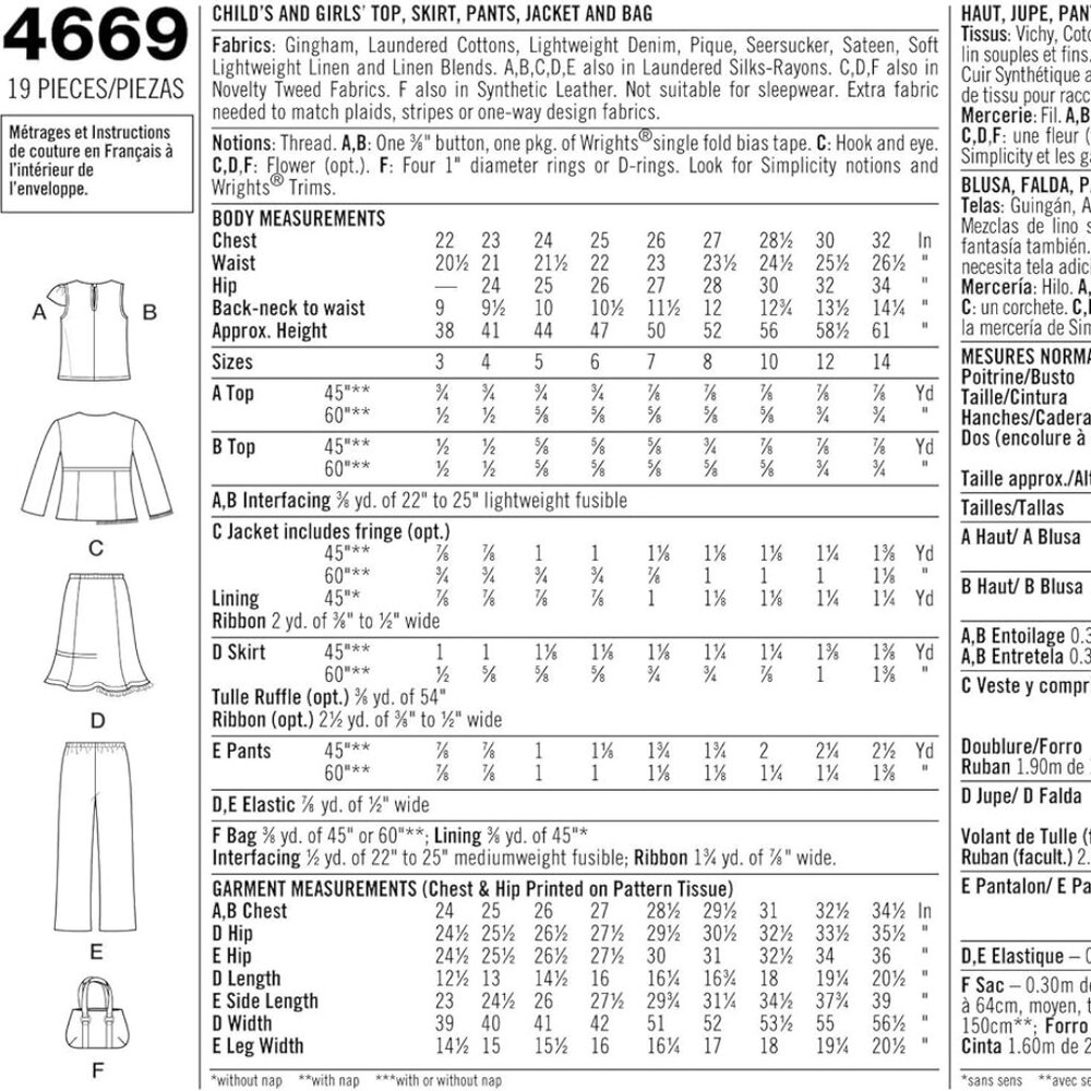 Simplicity Sewing Pattern 4669 - Picture 4 of 4